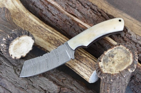 KBS Knives Store Hunting Knife Custom Handmade Damascus Steel Blade Hunting Knife