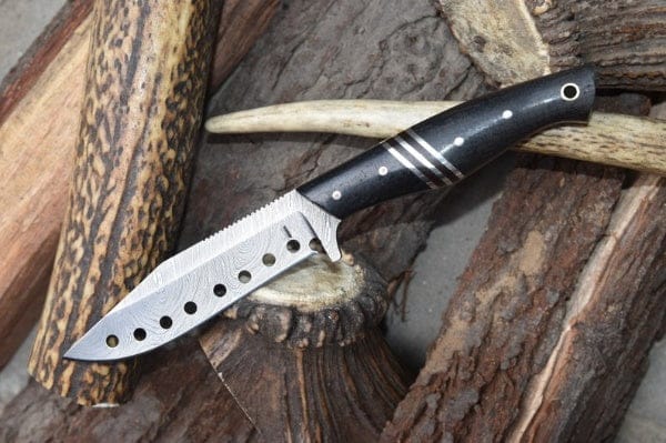 KBS Knives Store Hunting Knife Custom Handmade Damascus Steel Clip Point Hunting Knife