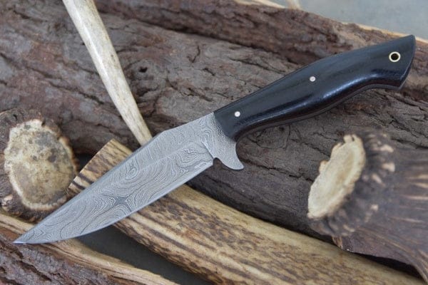 KBS Knives Store Hunting Knife Custom Handmade Damascus Steel Clip Point Hunting Knife