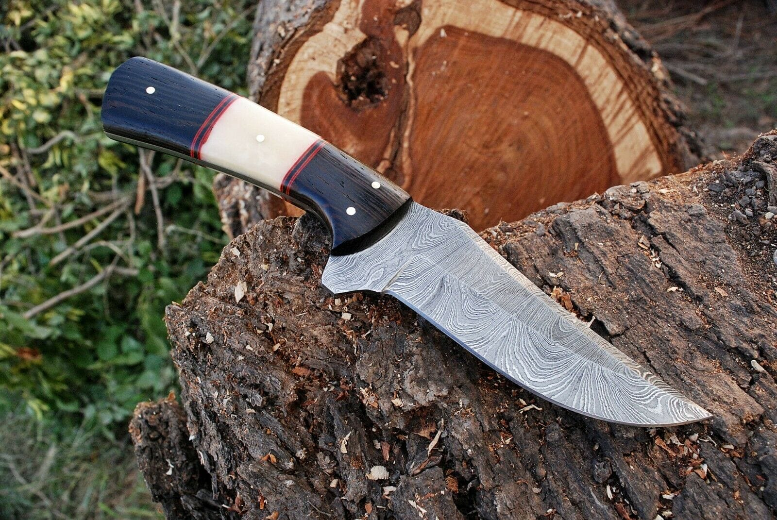 KBS Knives Store Hunting Knife Custom Handmade Damascus Steel Hunting Knife