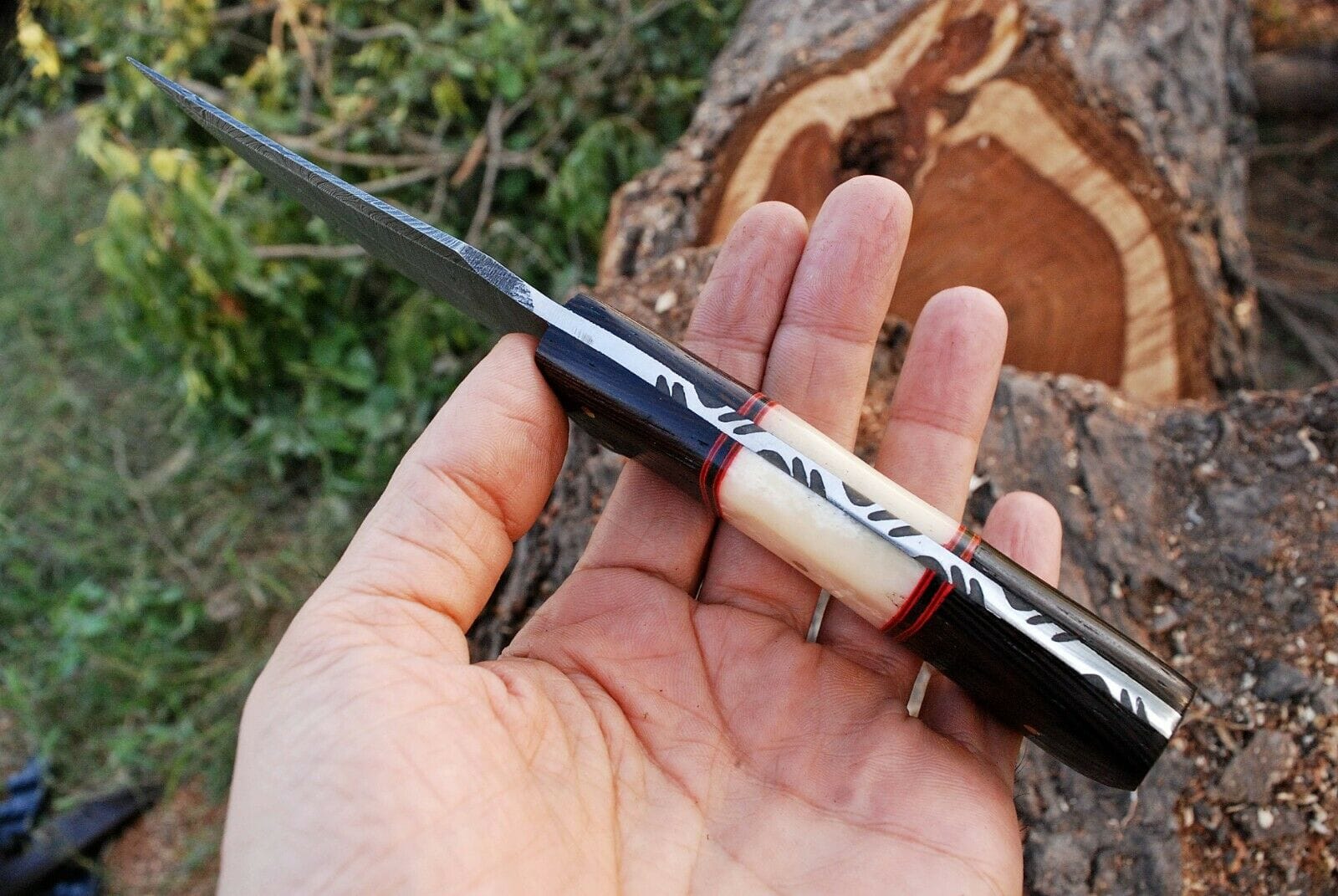 KBS Knives Store Hunting Knife Custom Handmade Damascus Steel Hunting Knife