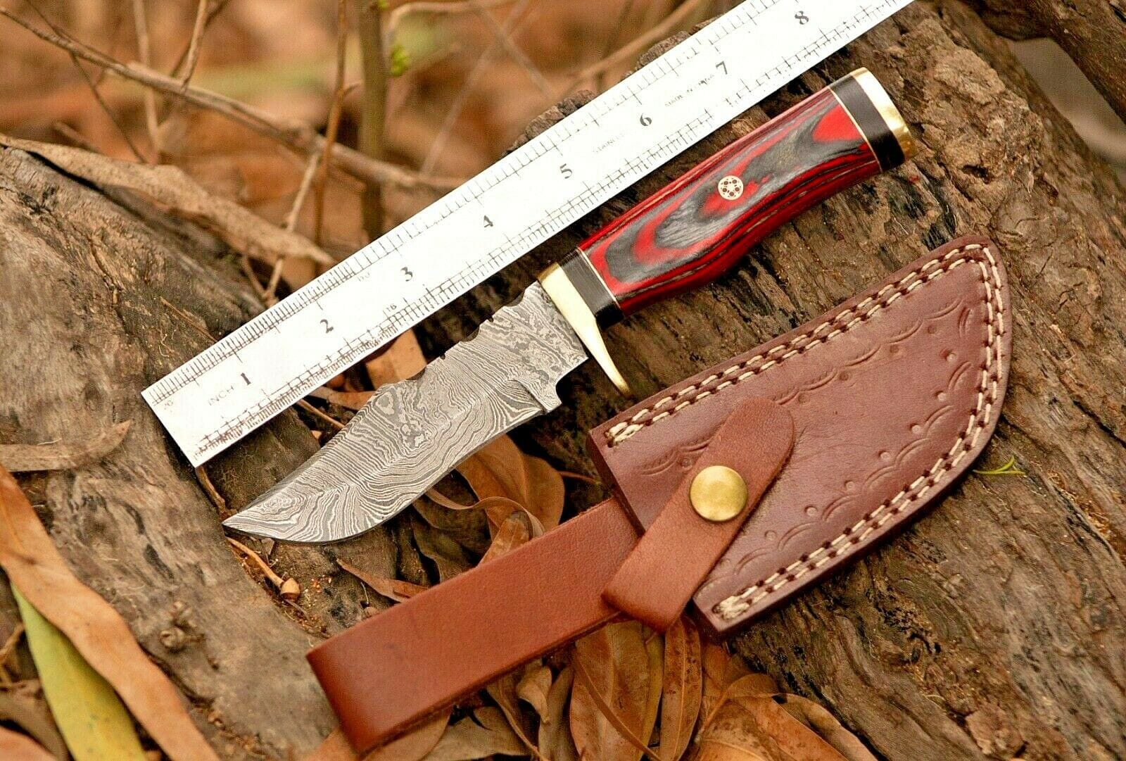 KBS Knives Store Hunting Knife Custom Handmade Damascus Steel Hunting Knife