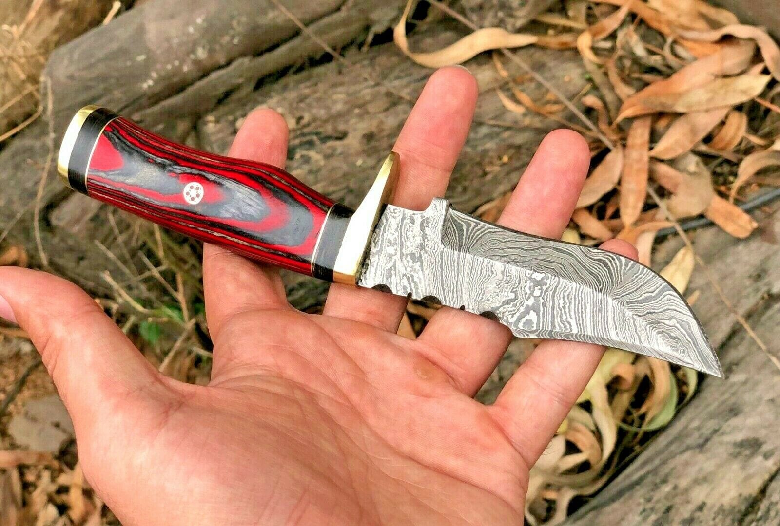 KBS Knives Store Hunting Knife Custom Handmade Damascus Steel Hunting Knife