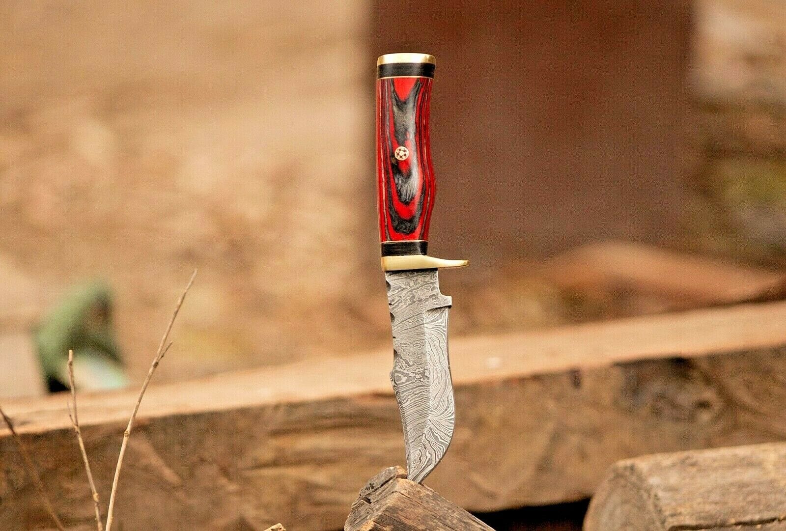 KBS Knives Store Hunting Knife Custom Handmade Damascus Steel Hunting Knife