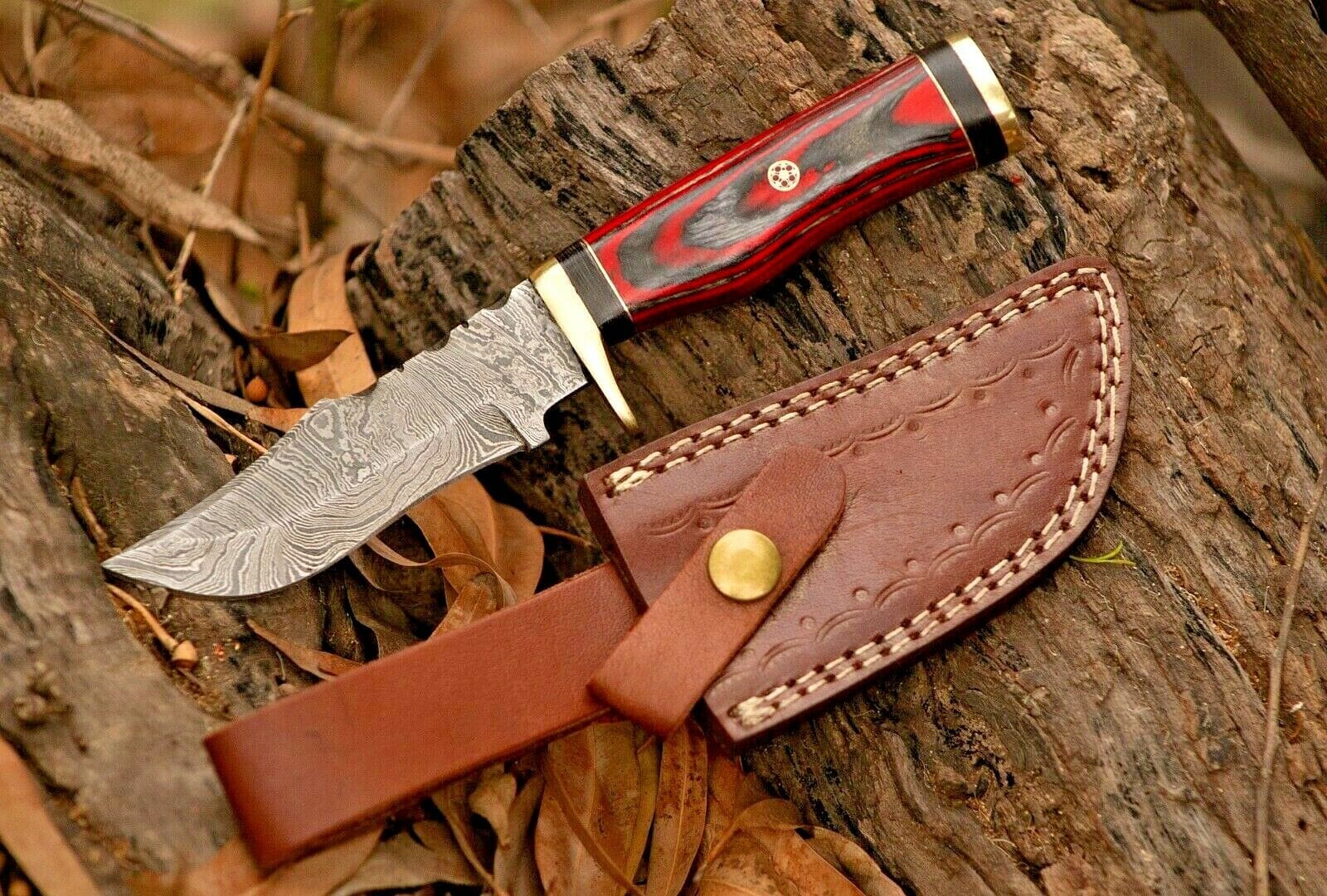 KBS Knives Store Hunting Knife Custom Handmade Damascus Steel Hunting Knife