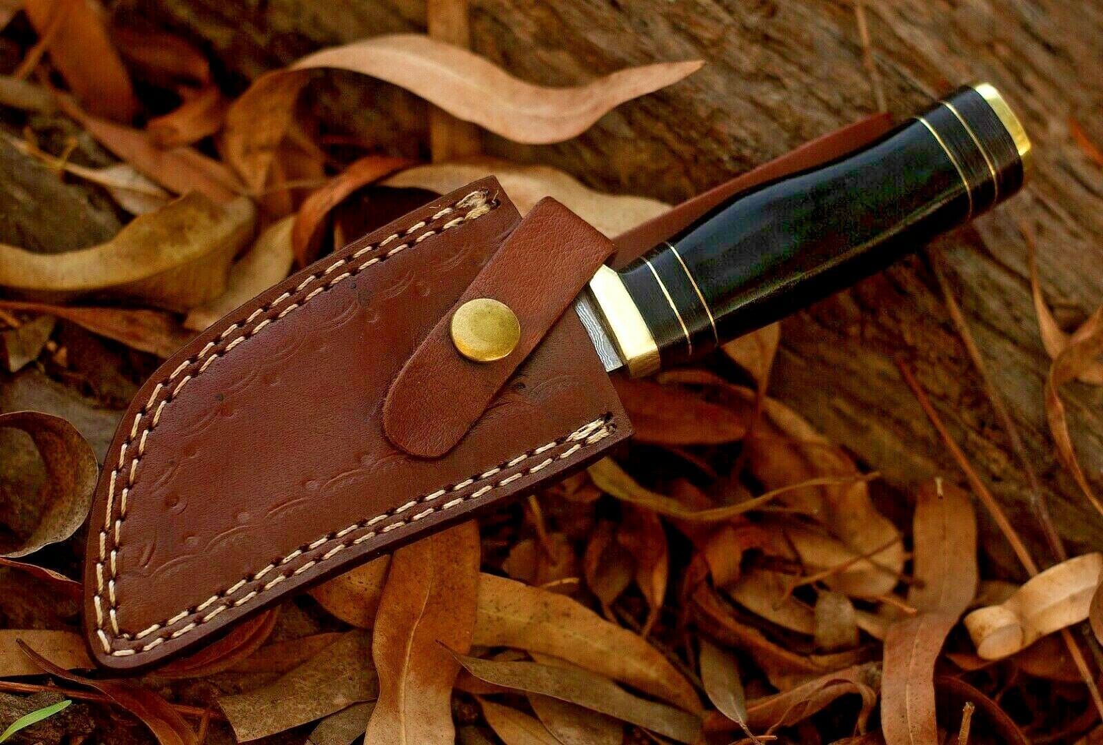 KBS Knives Store Hunting Knife Custom Handmade Damascus Steel Hunting Knife