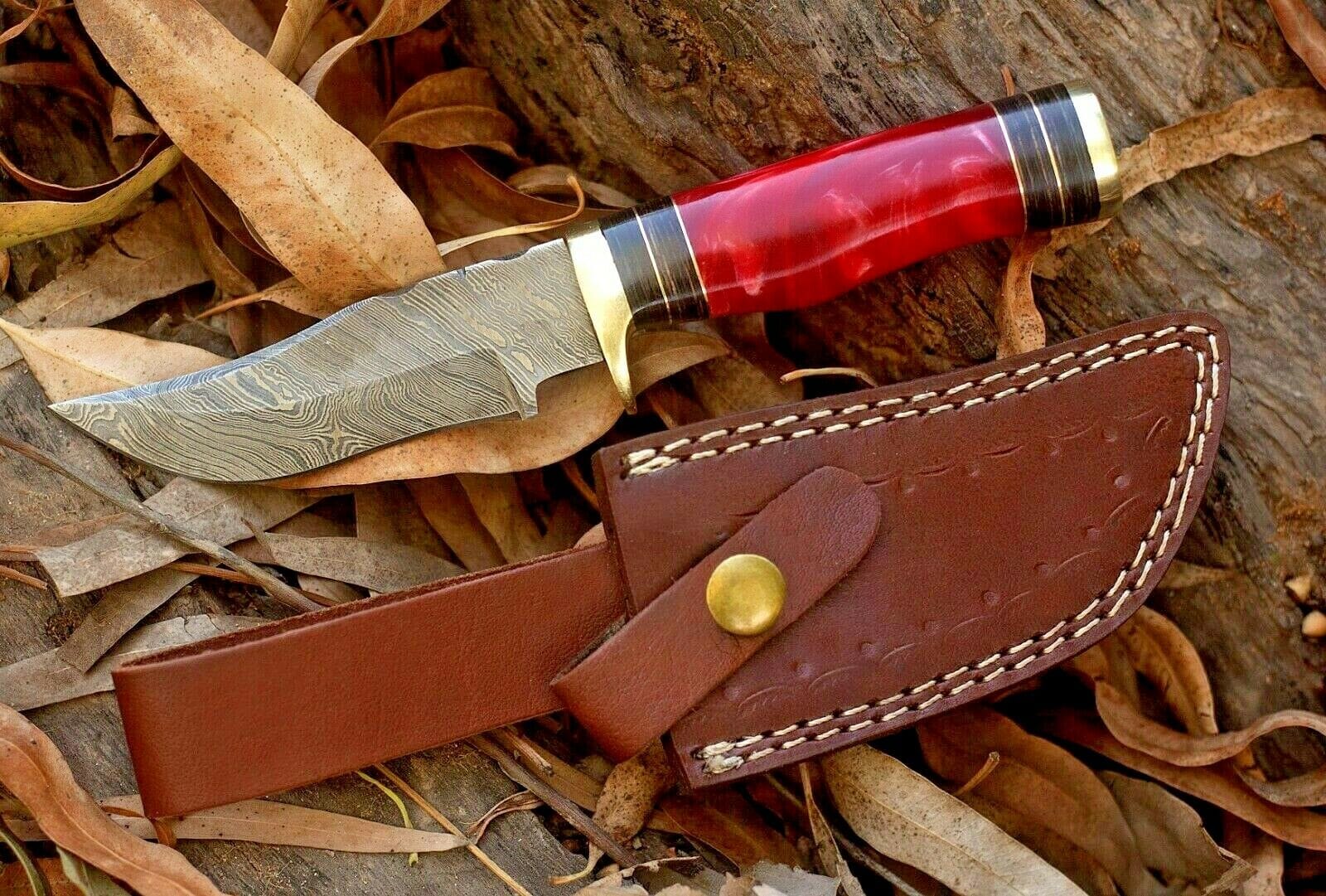 KBS Knives Store Hunting Knife Custom Handmade Damascus Steel Hunting Knife