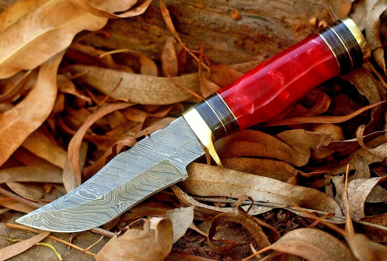 KBS Knives Store Hunting Knife Custom Handmade Damascus Steel Hunting Knife