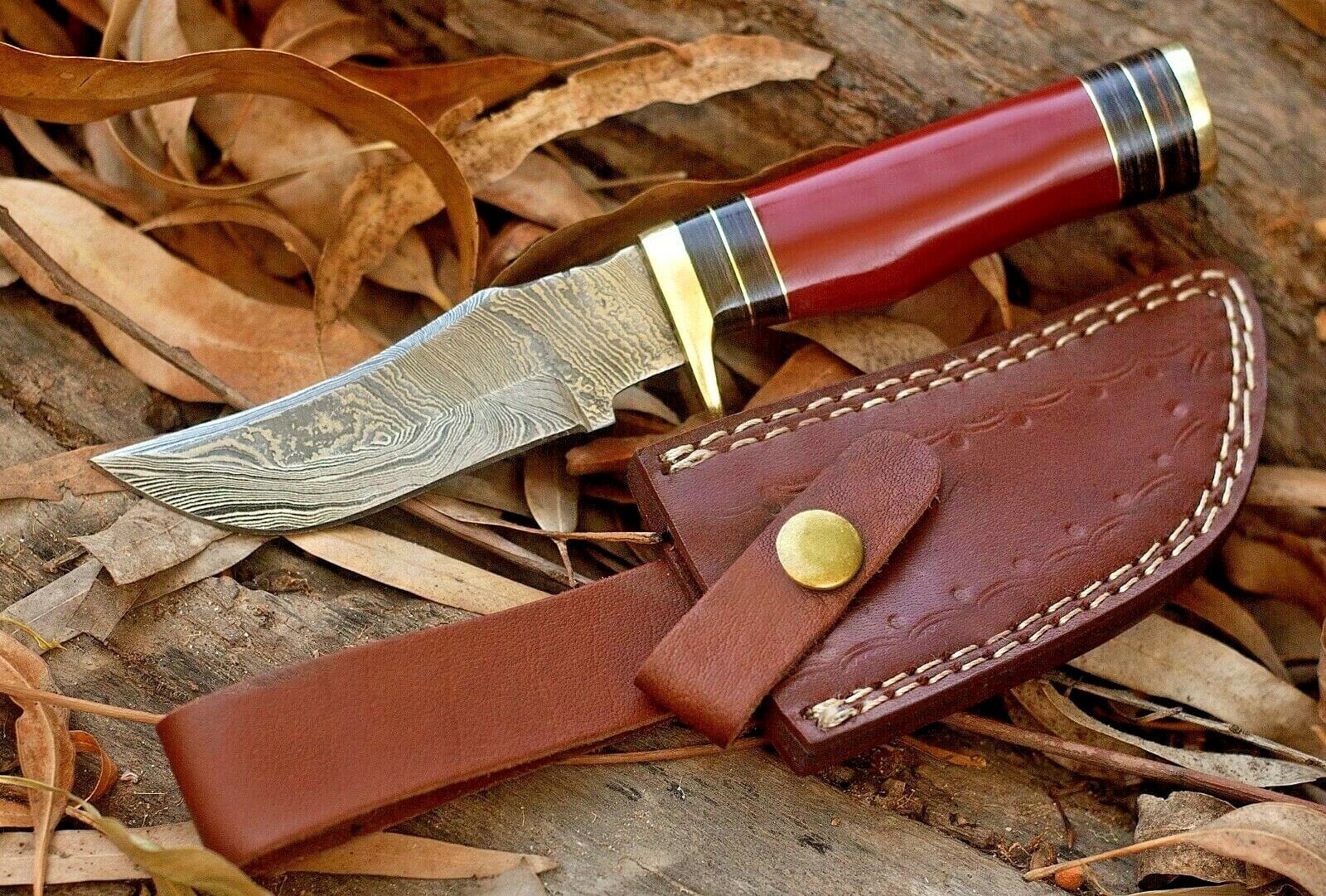 KBS Knives Store Hunting Knife Custom Handmade Damascus Steel Hunting Knife