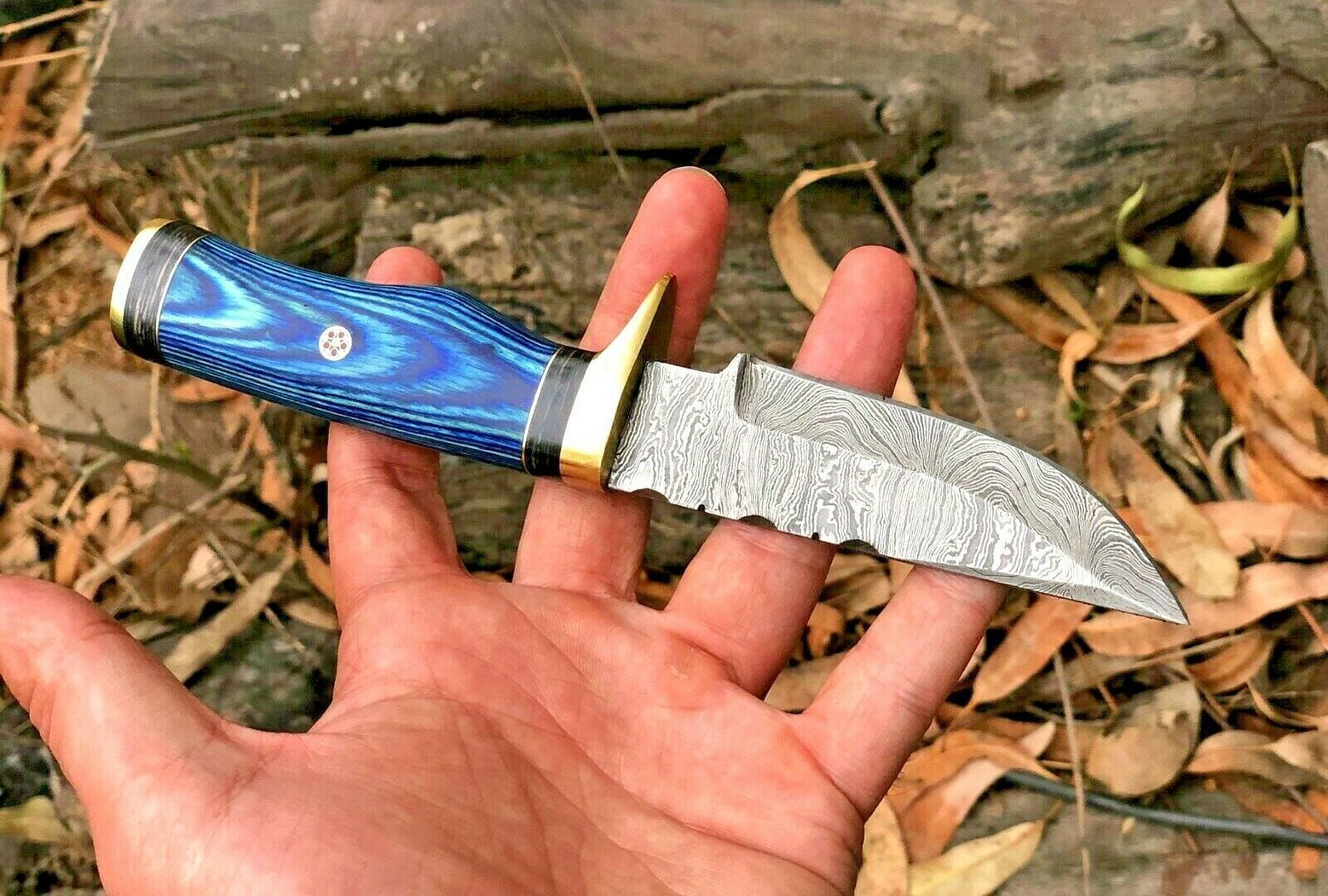 KBS Knives Store Hunting Knife Custom Handmade Damascus Steel Hunting Knife