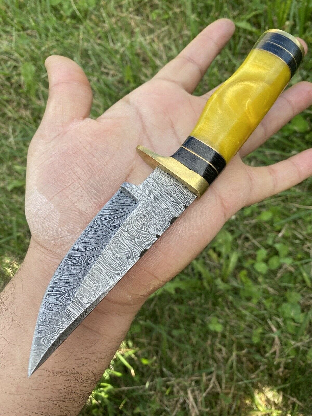 KBS Knives Store Hunting Knife Custom Handmade Damascus Steel Hunting Knife