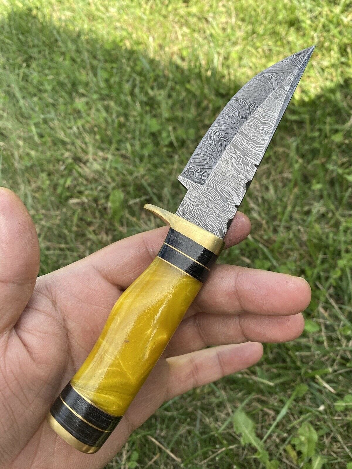 KBS Knives Store Hunting Knife Custom Handmade Damascus Steel Hunting Knife