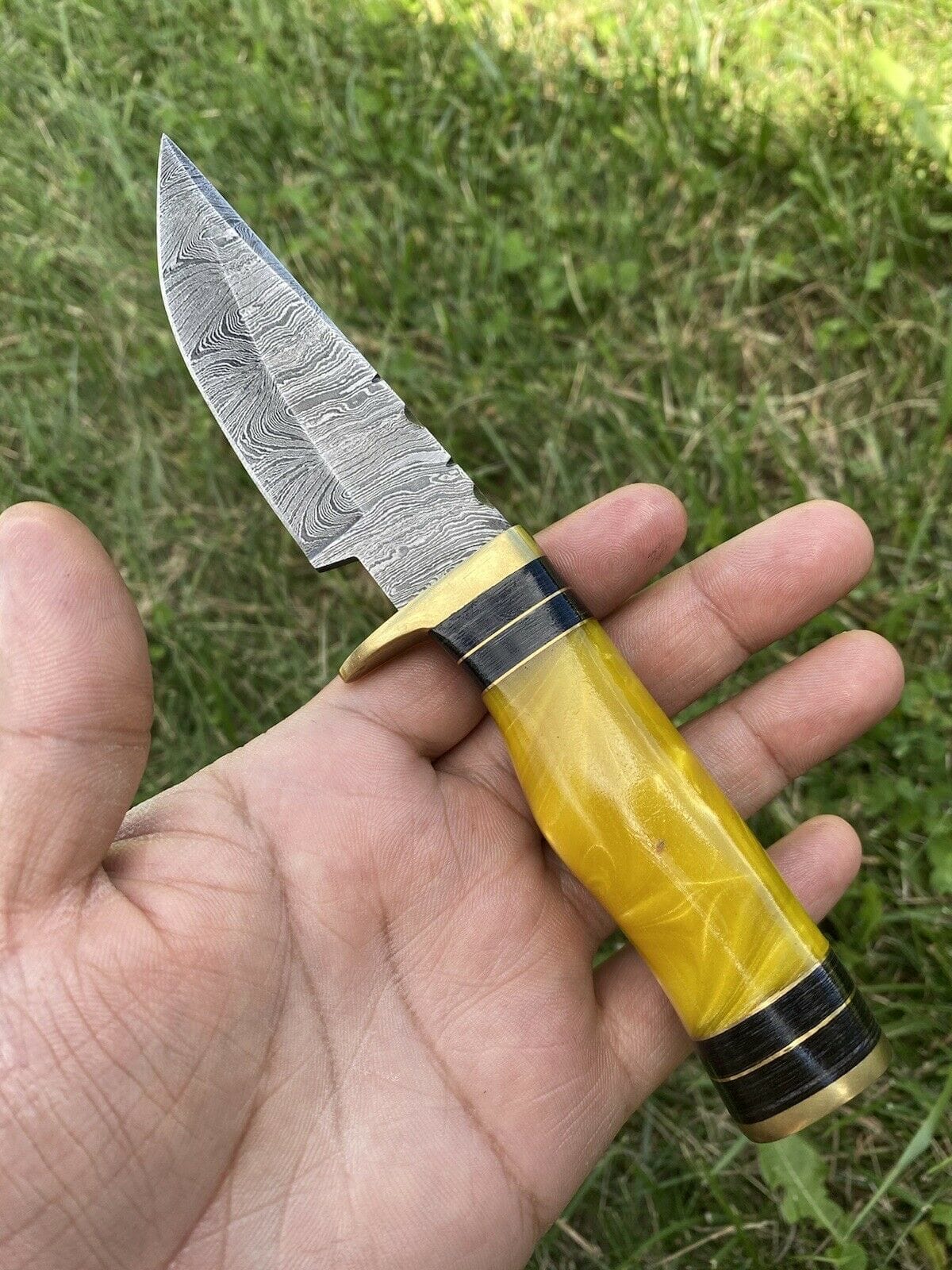 KBS Knives Store Hunting Knife Custom Handmade Damascus Steel Hunting Knife
