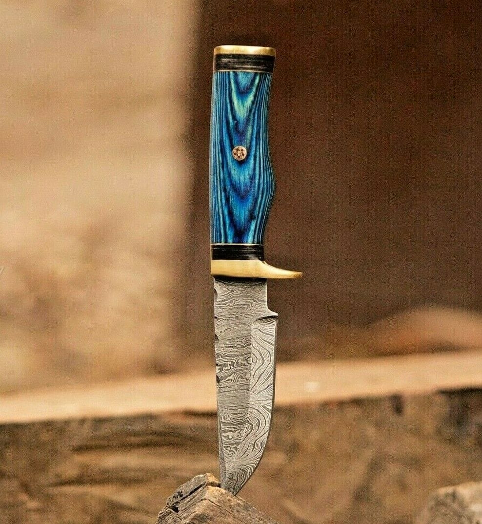 KBS Knives Store Hunting Knife Custom Handmade Damascus Steel Hunting Knife