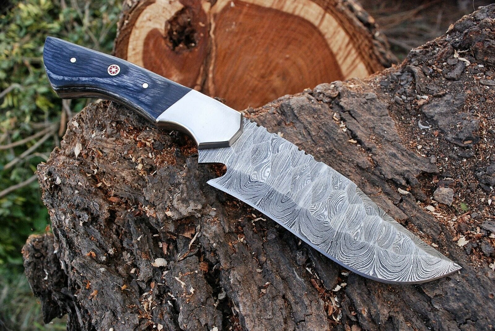 KBS Knives Store Hunting Knife Custom Handmade Damascus Steel Hunting Knife