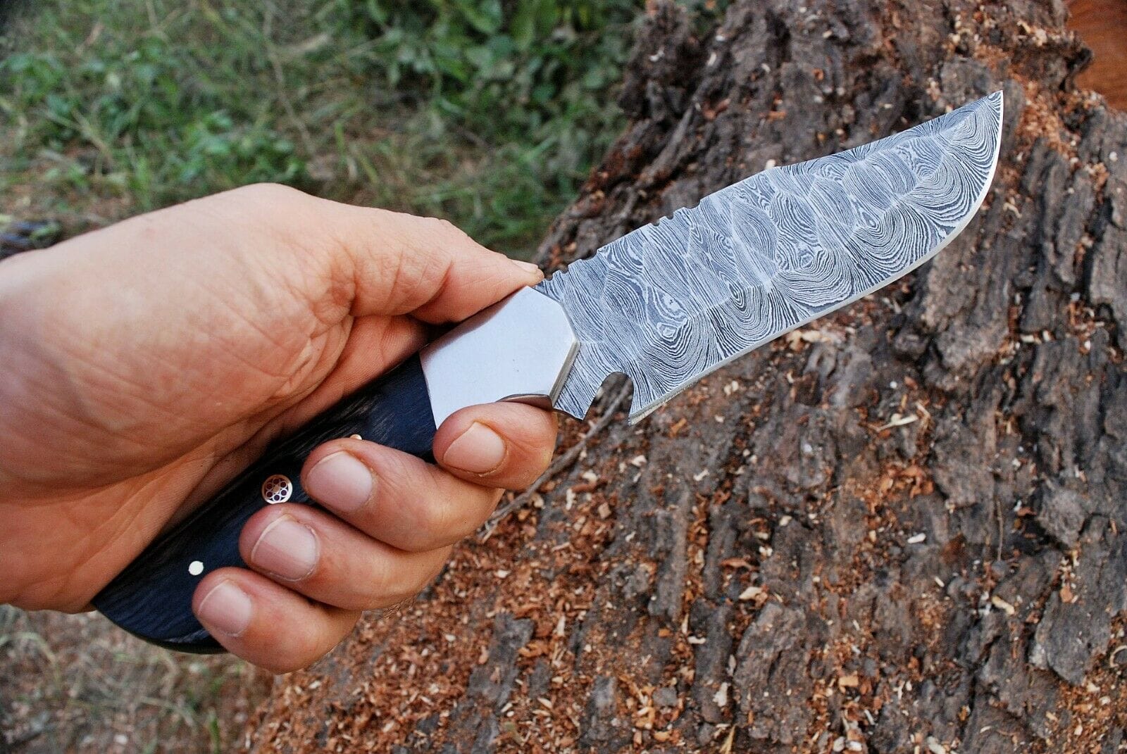 KBS Knives Store Hunting Knife Custom Handmade Damascus Steel Hunting Knife
