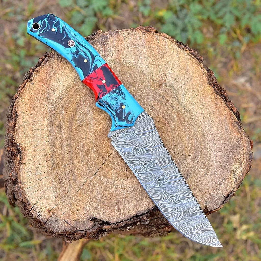 KBS Knives Store Hunting Knife Custom Handmade Damascus Steel Hunting Knife