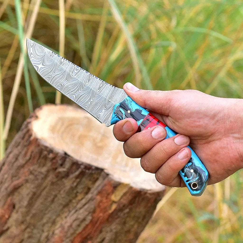 KBS Knives Store Hunting Knife Custom Handmade Damascus Steel Hunting Knife