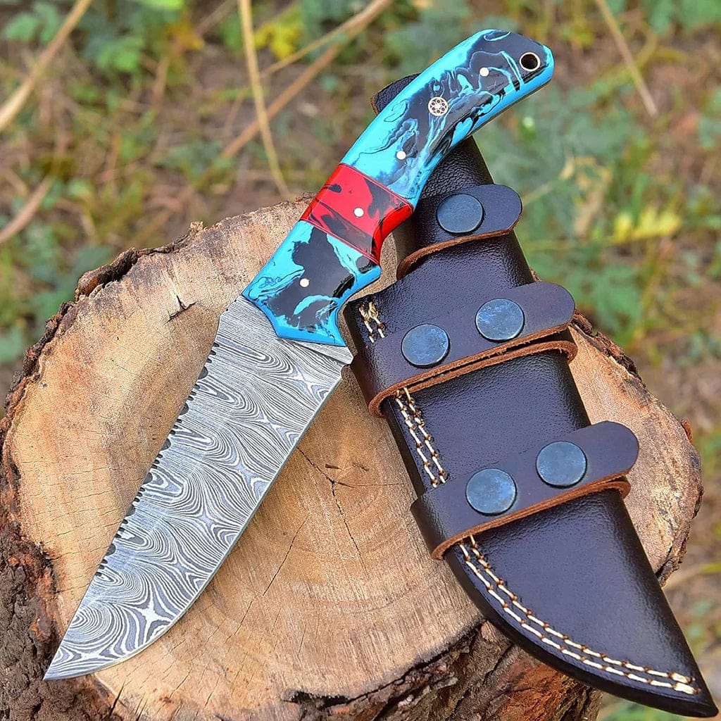 KBS Knives Store Hunting Knife Custom Handmade Damascus Steel Hunting Knife