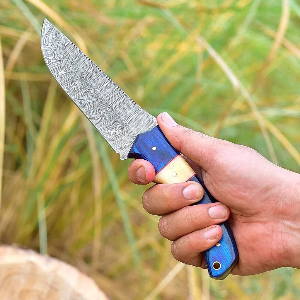 KBS Knives Store Hunting Knife Custom Handmade Damascus Steel Hunting Knife