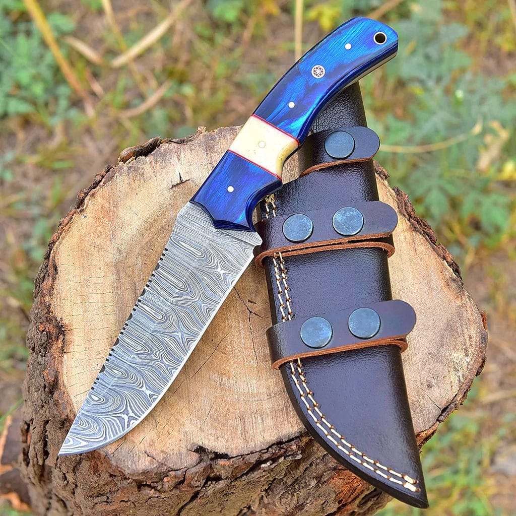 KBS Knives Store Hunting Knife Custom Handmade Damascus Steel Hunting Knife