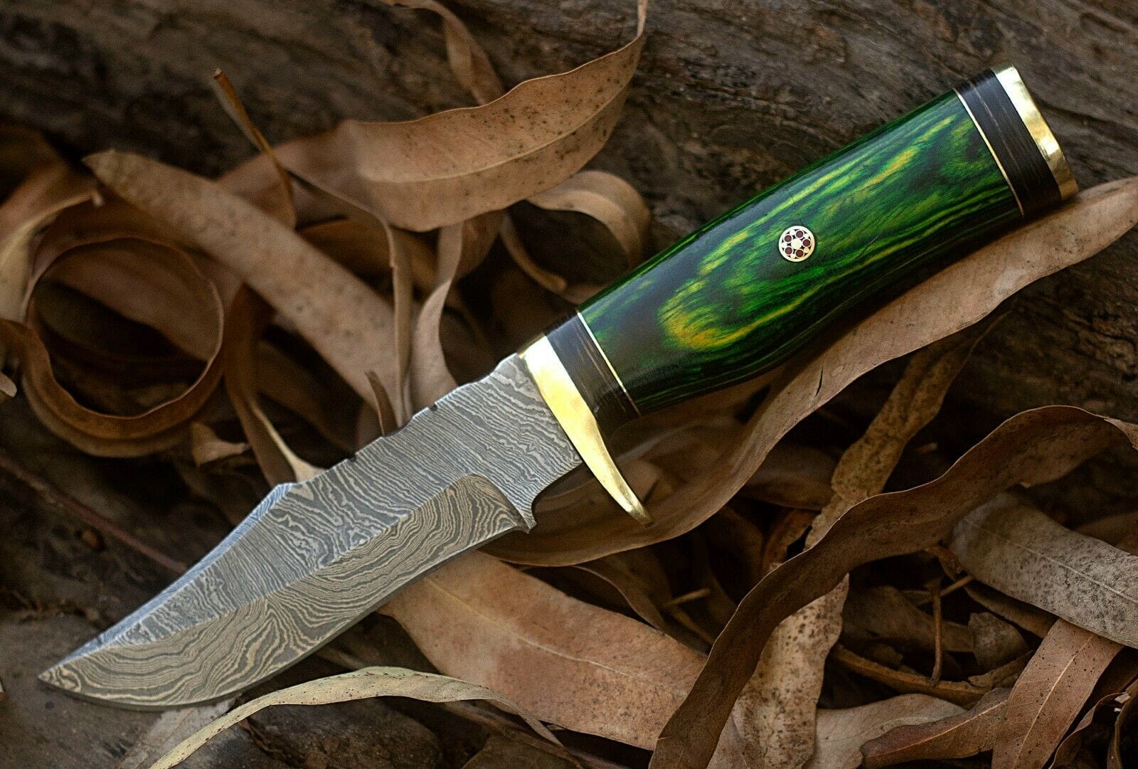 KBS Knives Store Hunting Knife Custom Handmade Damascus Steel Hunting Knife