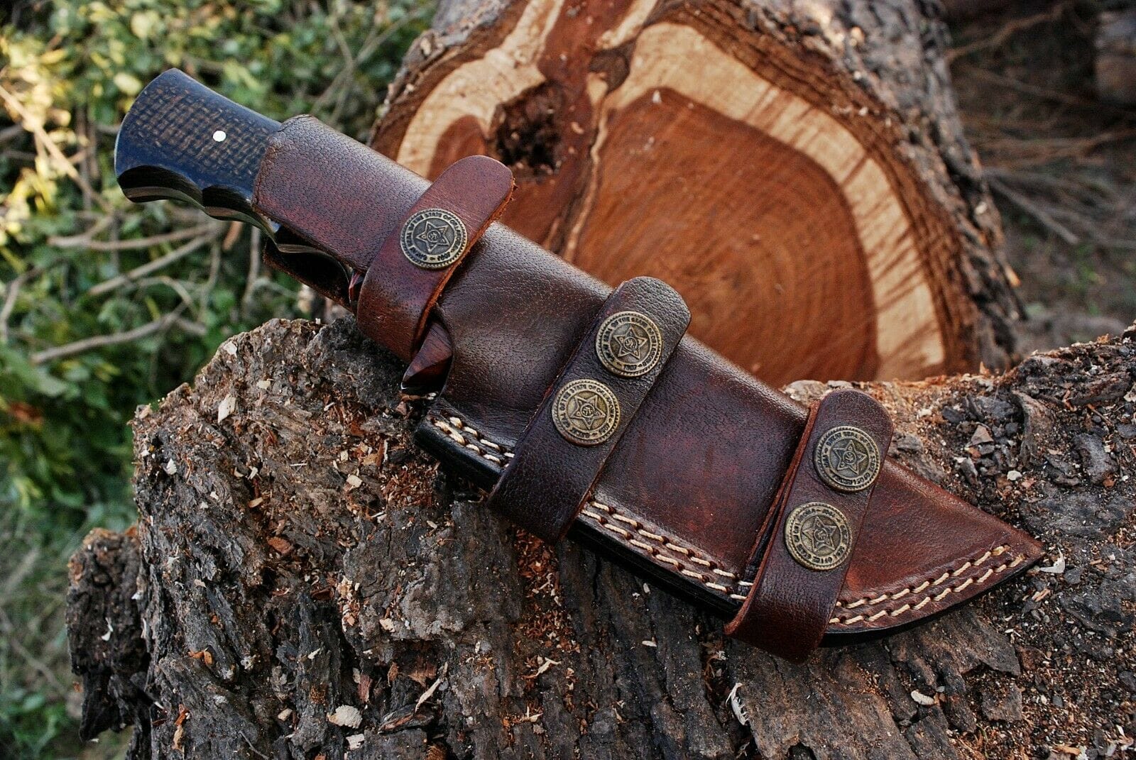 KBS Knives Store Hunting Knife Custom Handmade Damascus Steel Hunting Knife