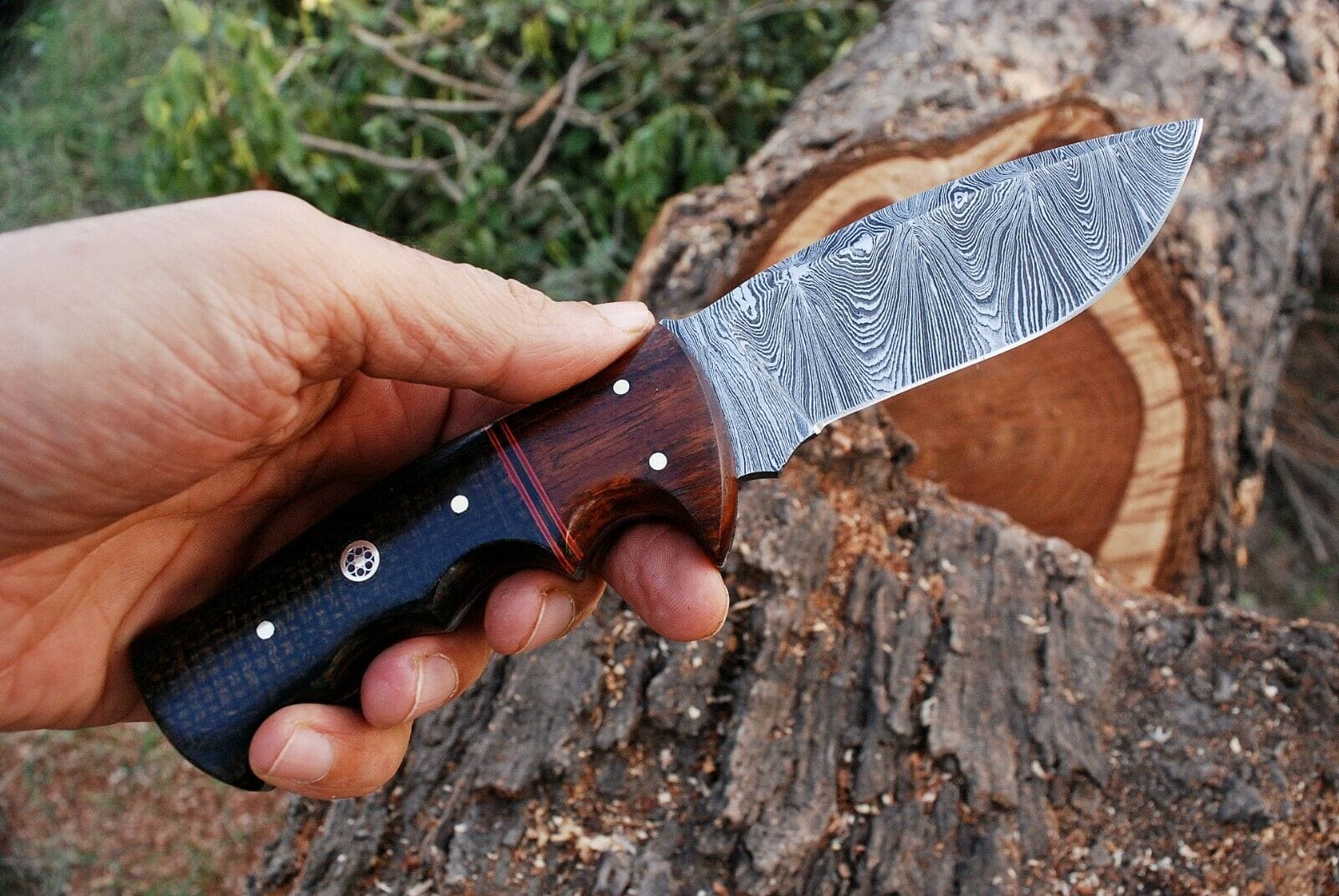 KBS Knives Store Hunting Knife Custom Handmade Damascus Steel Hunting Knife
