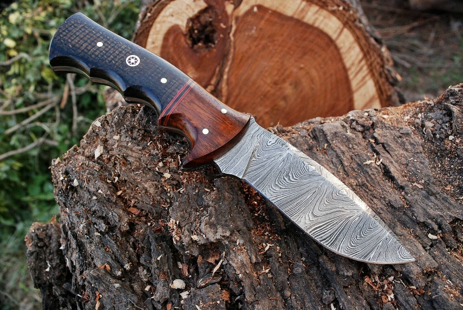 KBS Knives Store Hunting Knife Custom Handmade Damascus Steel Hunting Knife