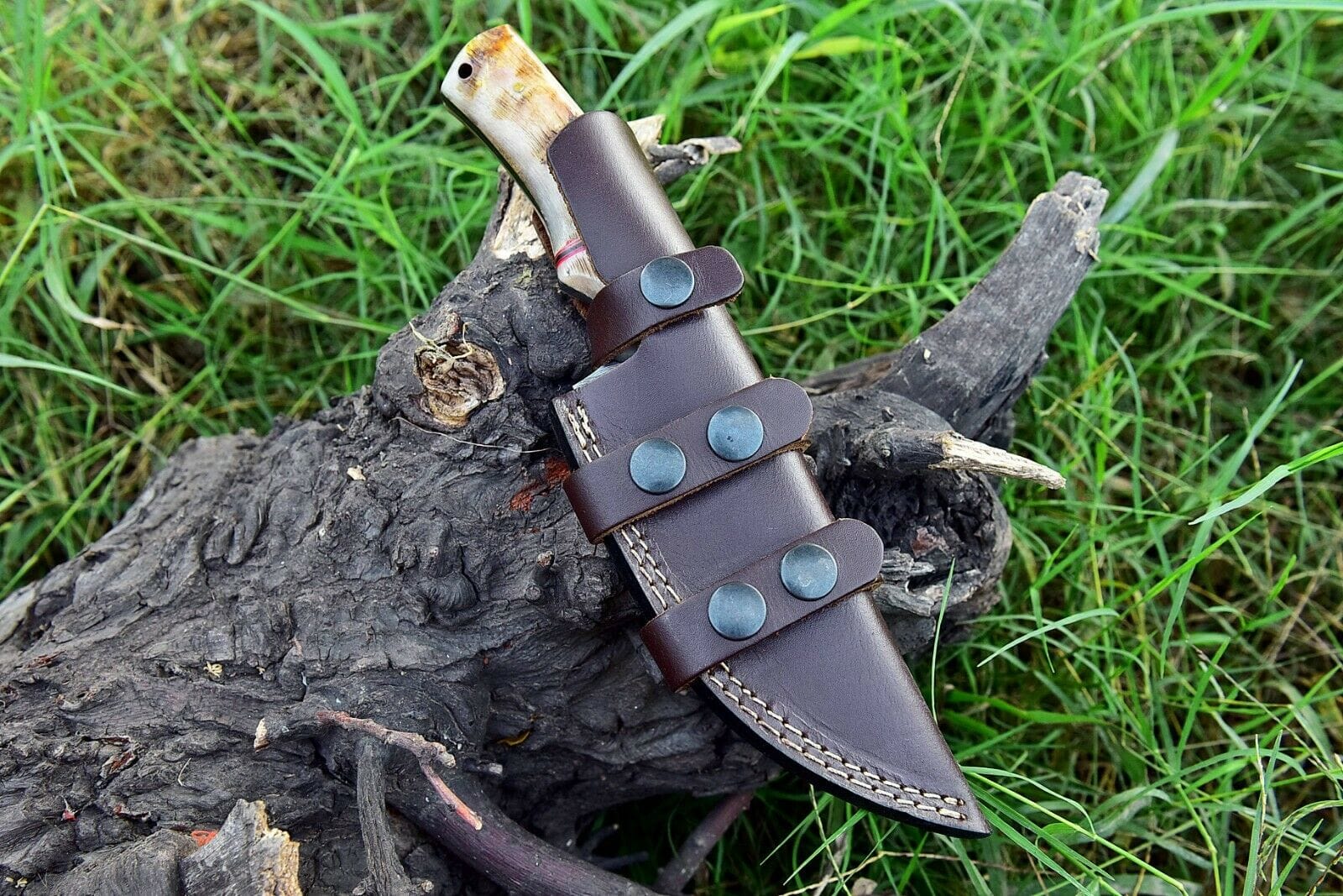 KBS Knives Store Hunting Knife Custom Handmade Damascus Steel Hunting Knife