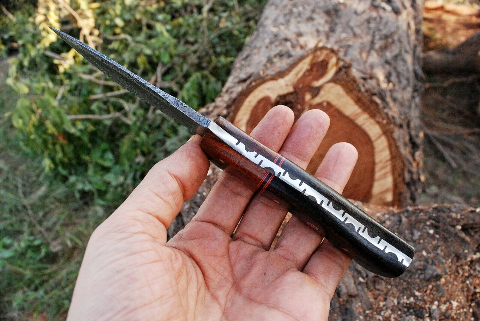 KBS Knives Store Hunting Knife Custom Handmade Damascus Steel Hunting Knife