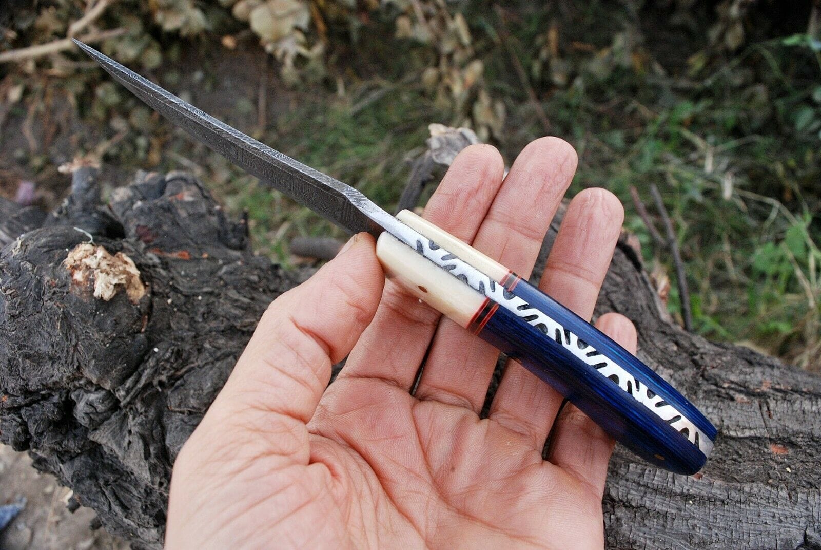 KBS Knives Store Hunting Knife Custom Handmade Damascus Steel Hunting Knife