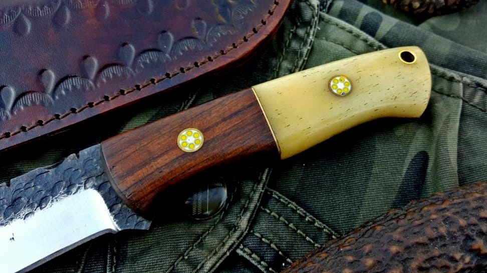 KBS Knives Store Hunting Knife Custom Handmade Hand Forged 1095 Steel Hunting Knife