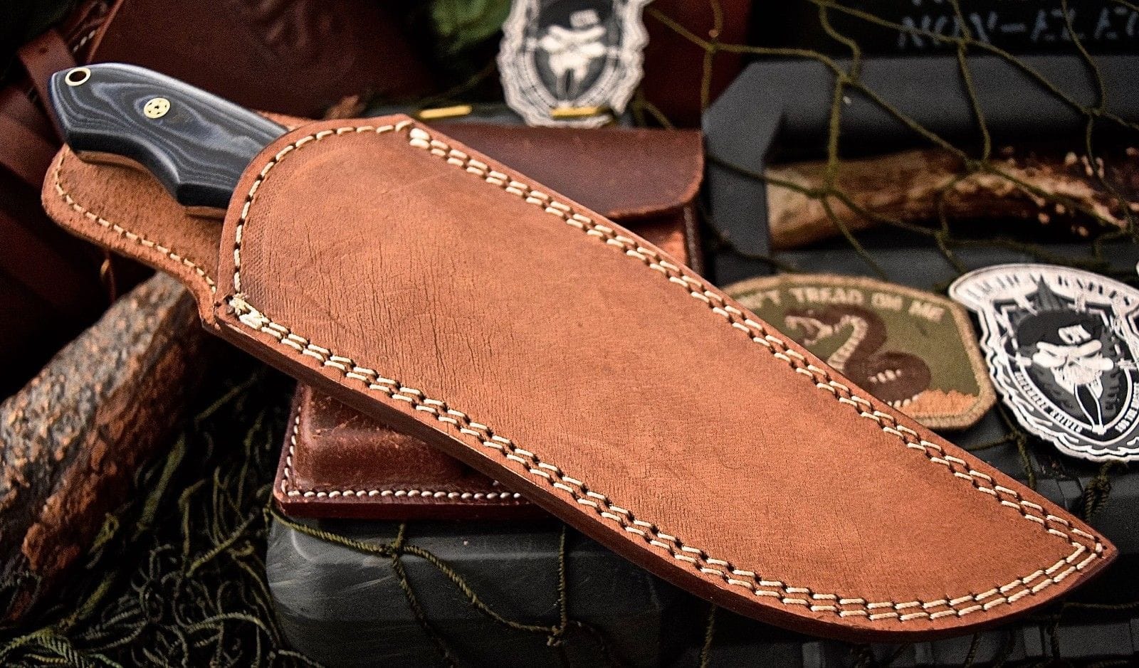 KBS Knives Store Hunting Knife Custom Handmade Hunters Knife with Damascus Steel Blade