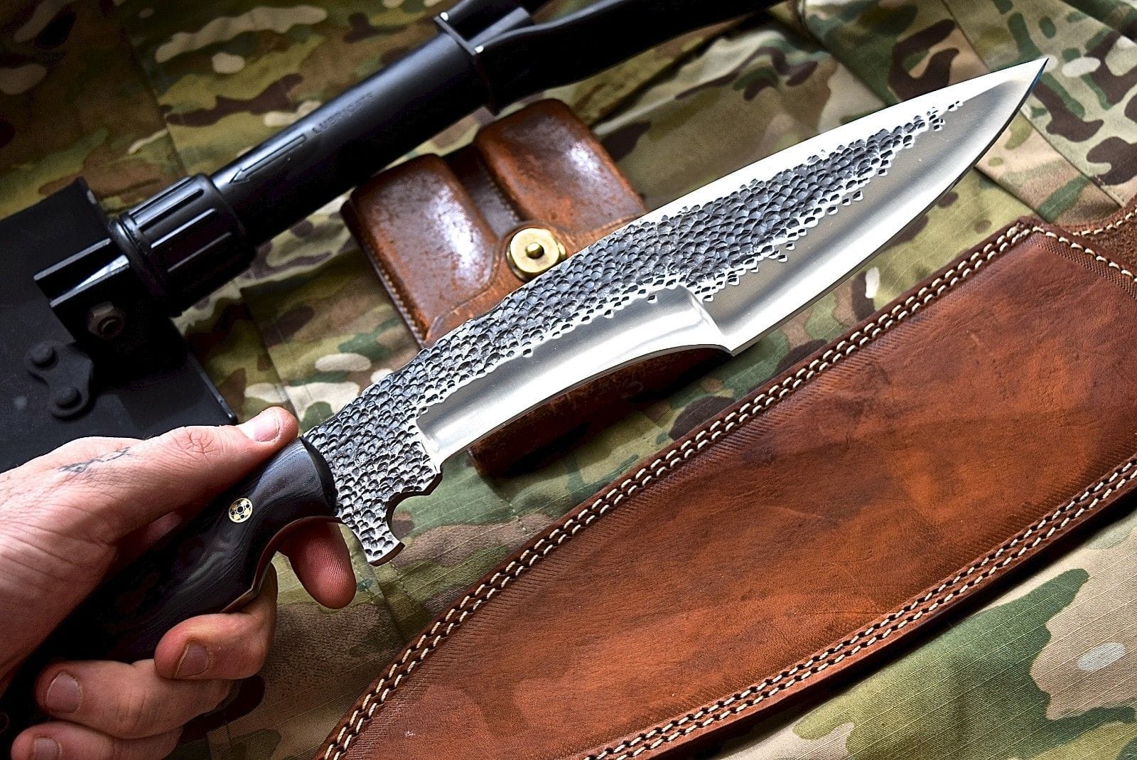 KBS Knives Store Hunting Knife Custom Handmade Hunters Knife with Leather Sheath