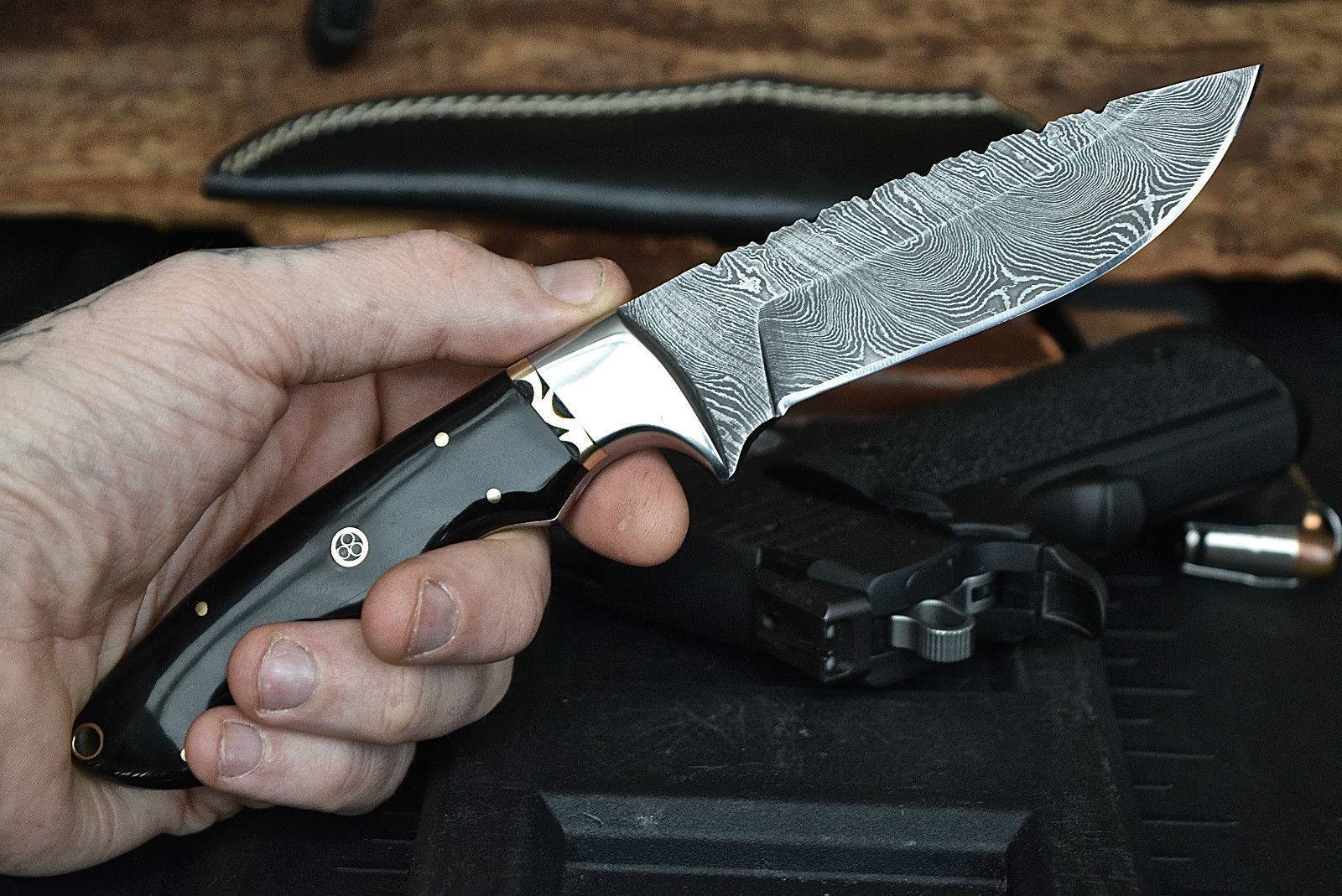 KBS Knives Store Hunting Knife Custom Handmade Hunters Knife with Leather Sheath