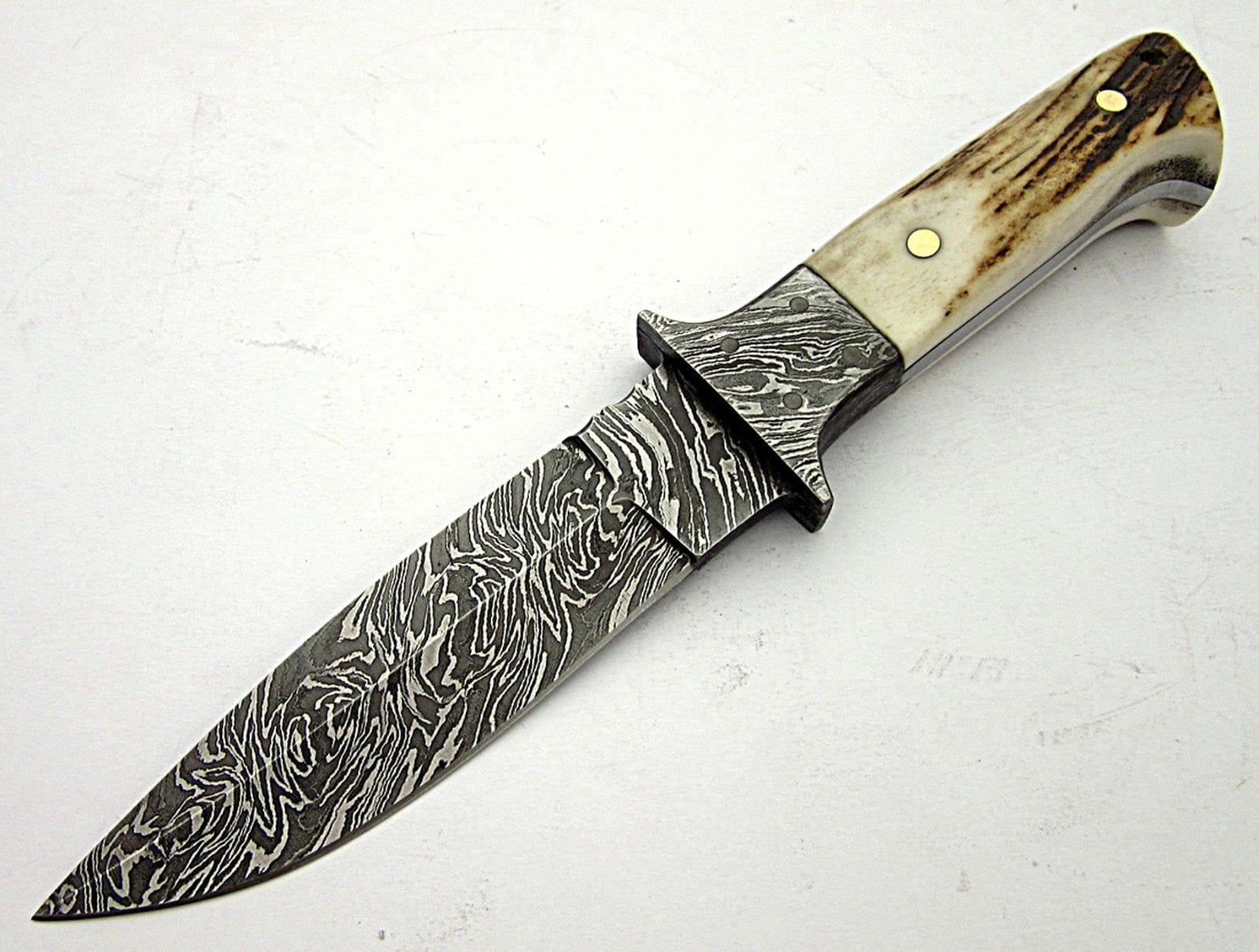 KBS Knives Store Hunting Knife Damascus steel fire twist hunting knife