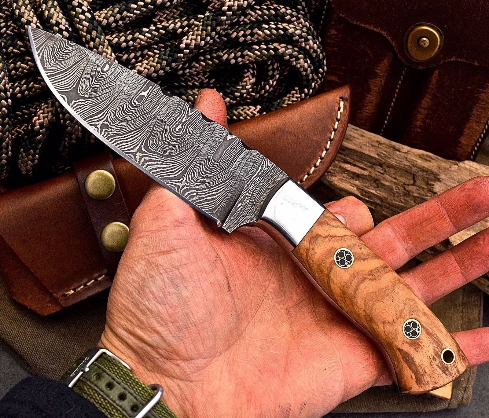 KBS Knives Store Hunting Knife Damascus steel Hunting knife