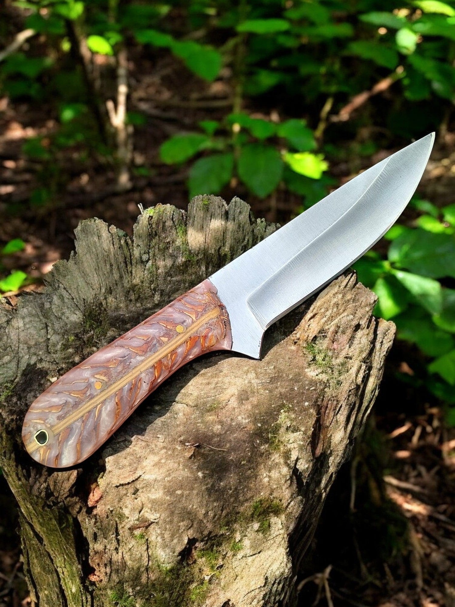 KBS Knives Store Hunting Knife Deer Cleaning Knife D2 Steel Blade & Pine-Cone Handle