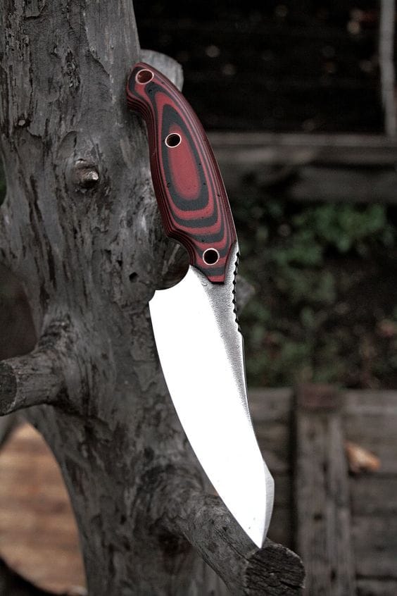 KBS Knives Store Hunting Knife Full Tang Custom Handmade 1095 High Carbon Steel Hunting Survival Knife