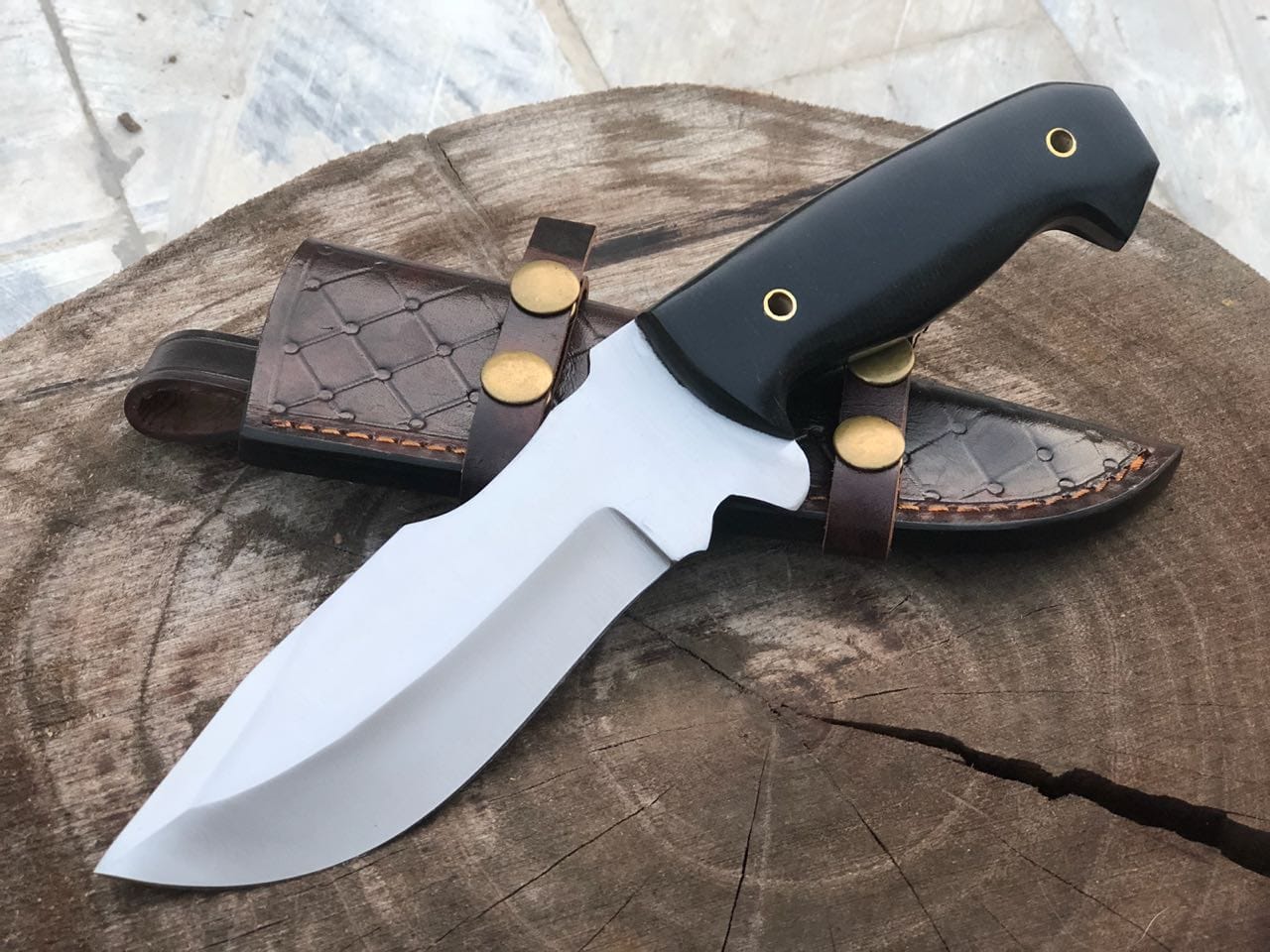 KBS Knives Store Hunting Knife Full Tang Custom Handmade D2 Steel Hunting Camping Knife
