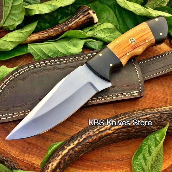 KBS Knives Store Hunting Knife Full Tang Custom Handmade D2 Steel Hunting Camping Knife