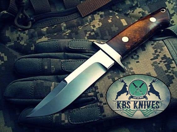 KBS Knives Store Hunting Knife Full Tang Custom Handmade O1 Steel Hunting Knife