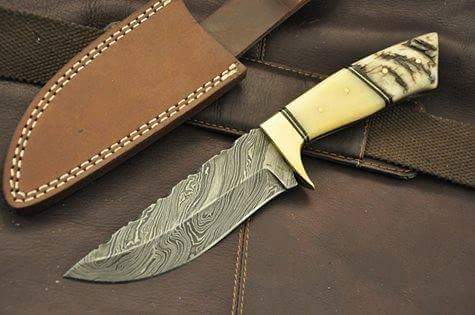 KBS Knives Store Hunting Knife Handmade Damascus Steel Hunting Knife