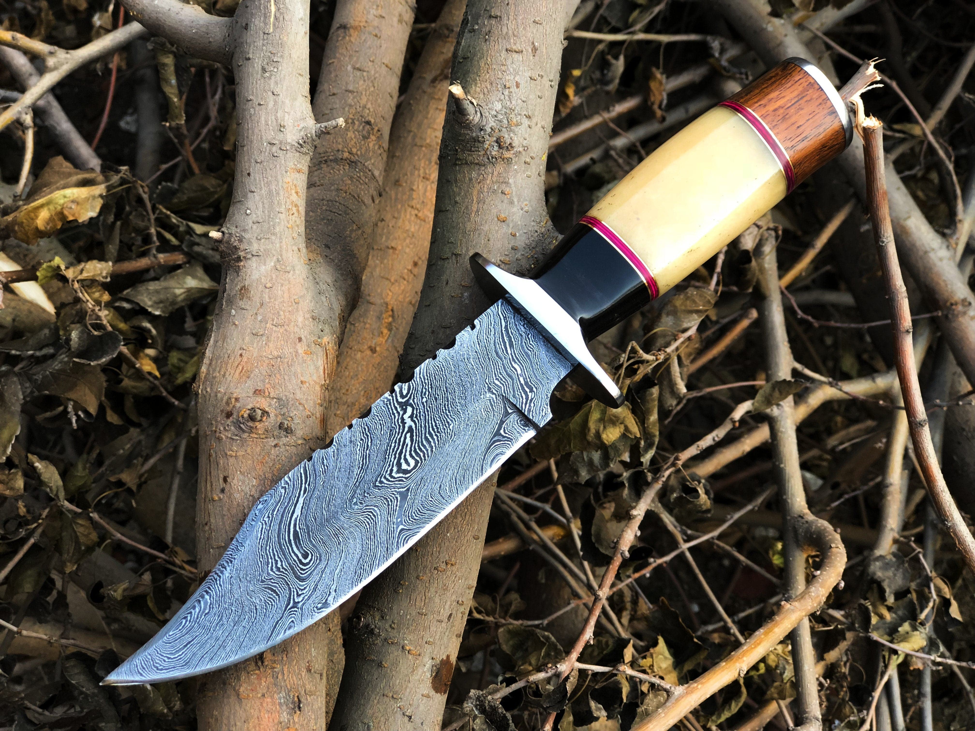 KBS Knives Store Hunting Knife New Custom Handmade Damascus Steel Hunting Knife