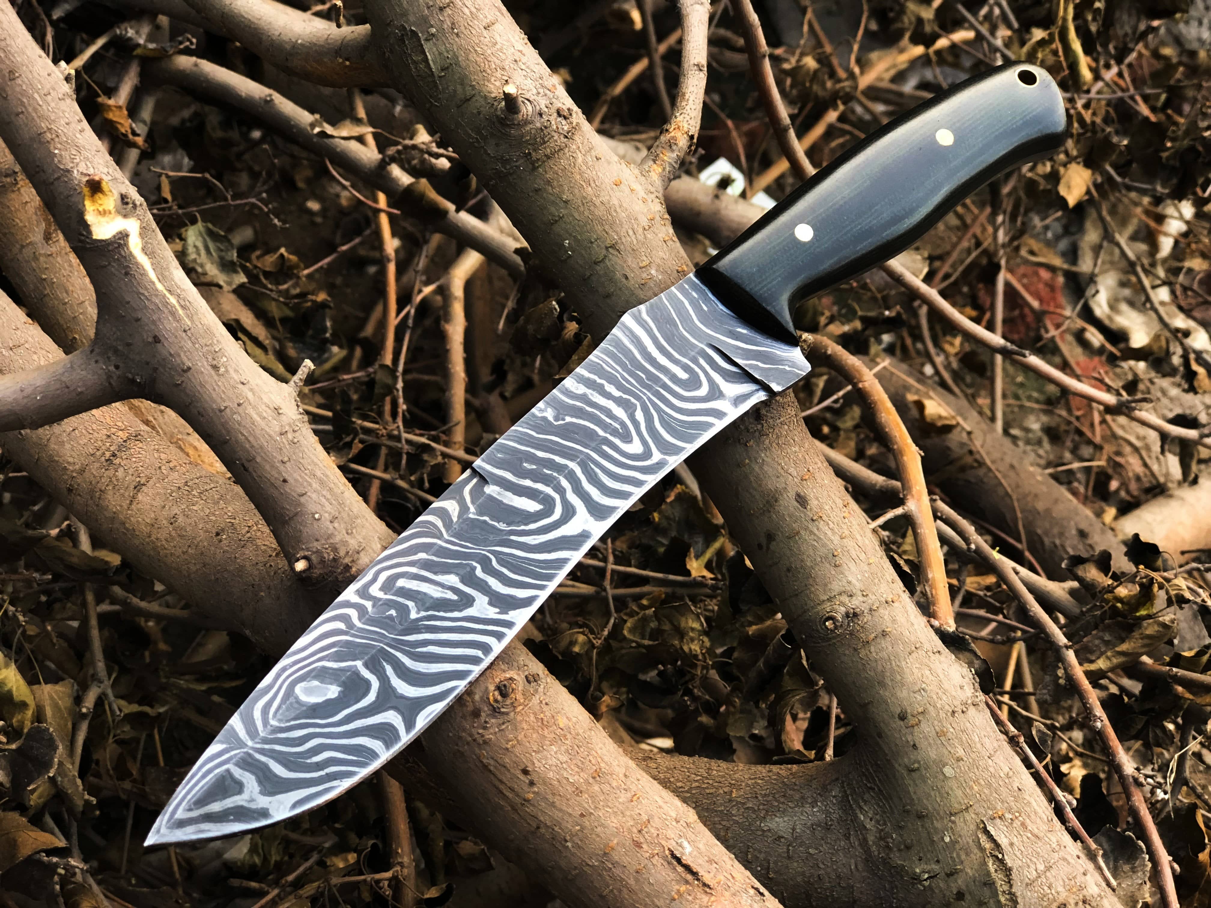KBS Knives Store Hunting Knife New Custom Handmade Damascus Steel Hunting Knife