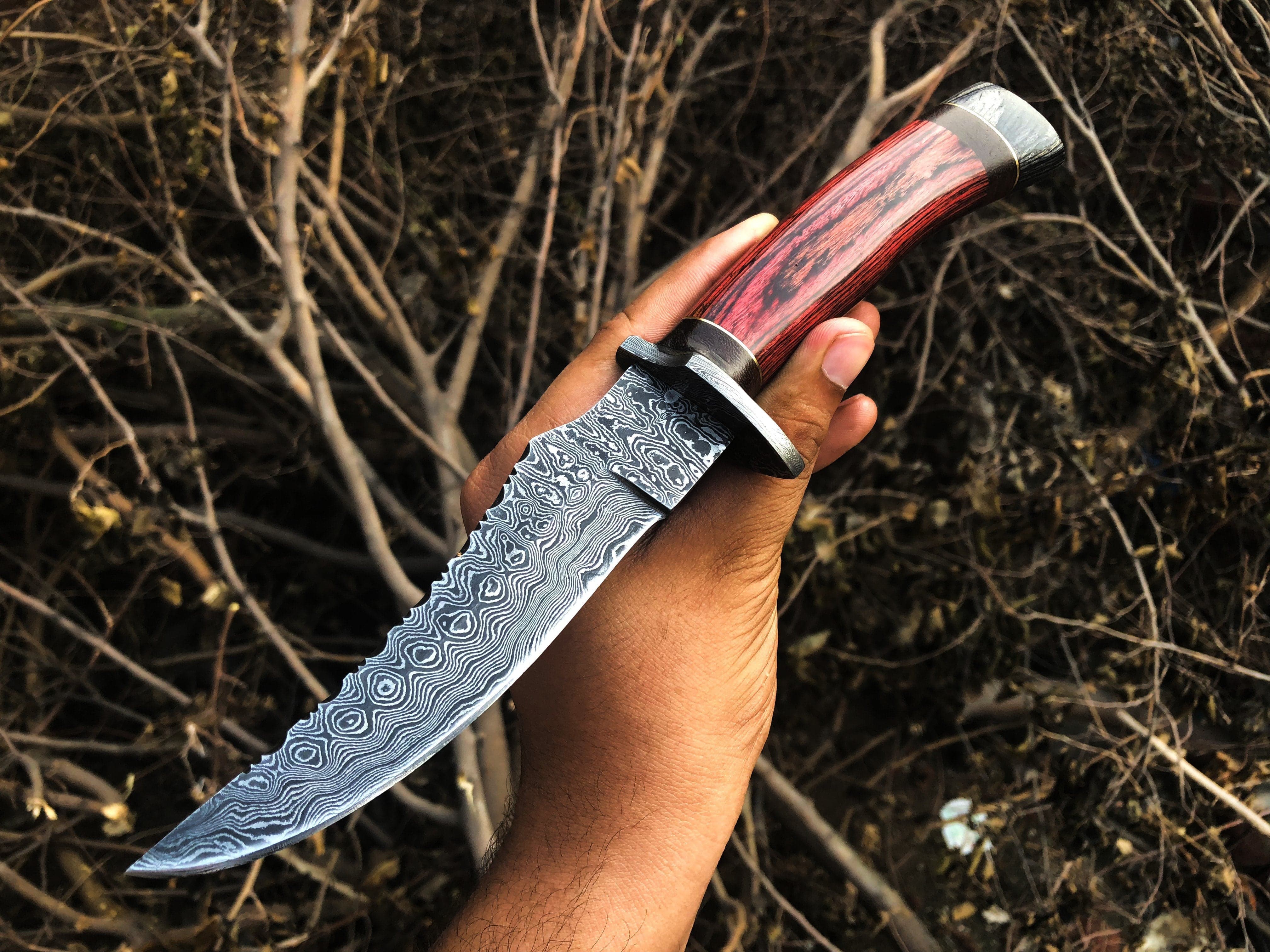 KBS Knives Store Hunting Knife New Custom Handmade Damascus Steel Hunting Knife
