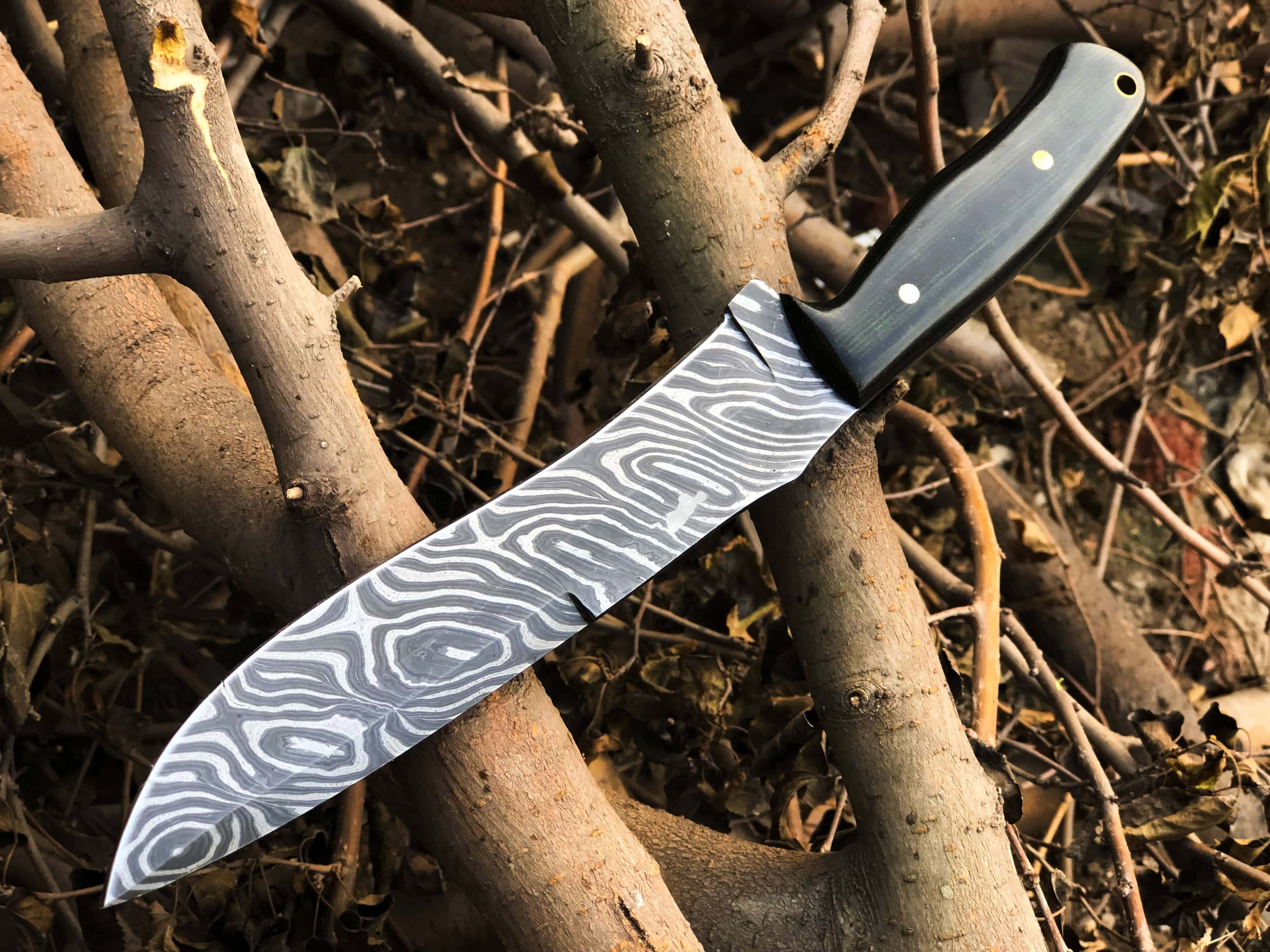 KBS Knives Store Hunting Knife New Custom Handmade Damascus Steel Hunting Knife