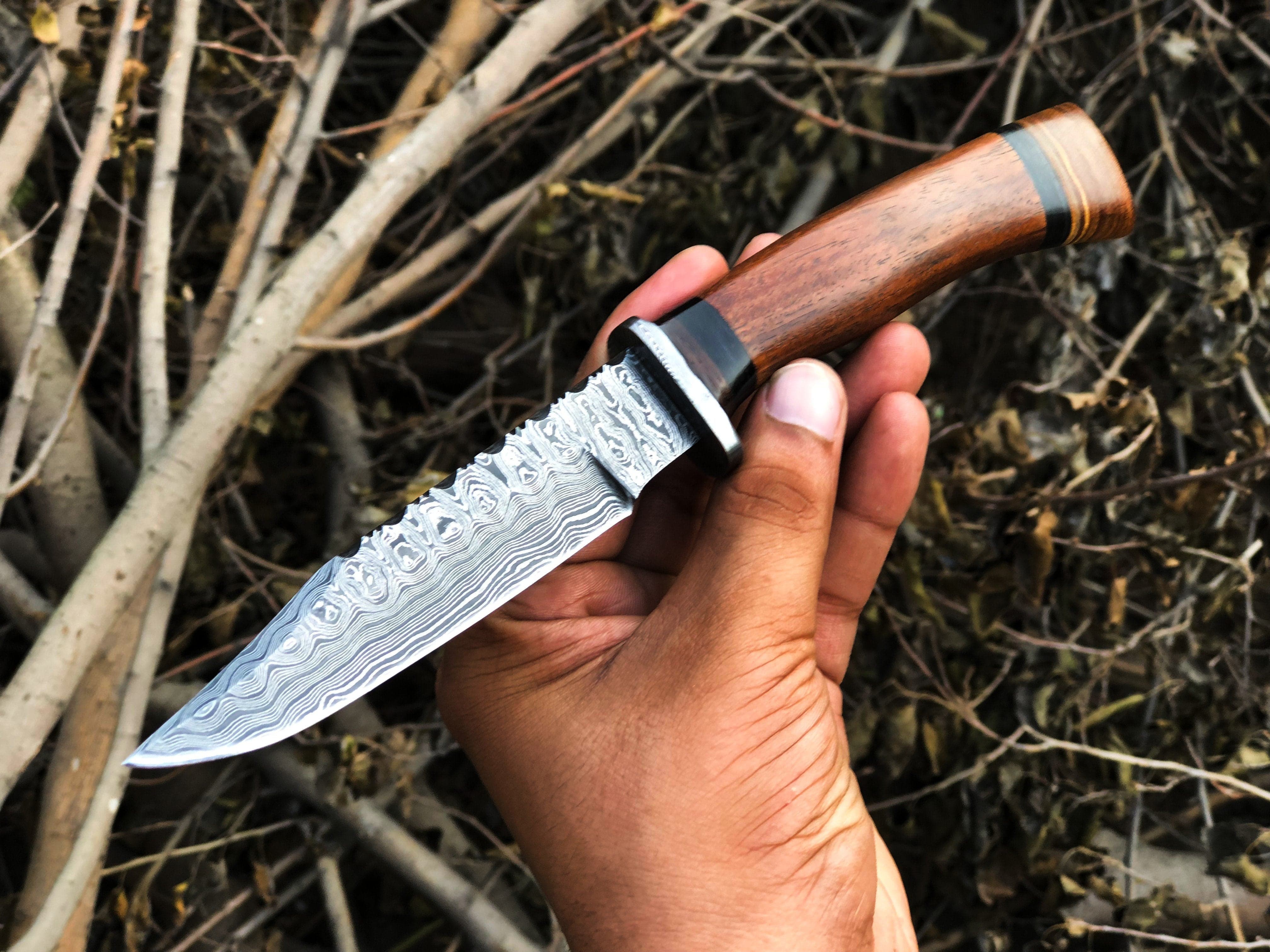 KBS Knives Store Hunting Knife New Custom Handmade Damascus Steel Hunting Knife