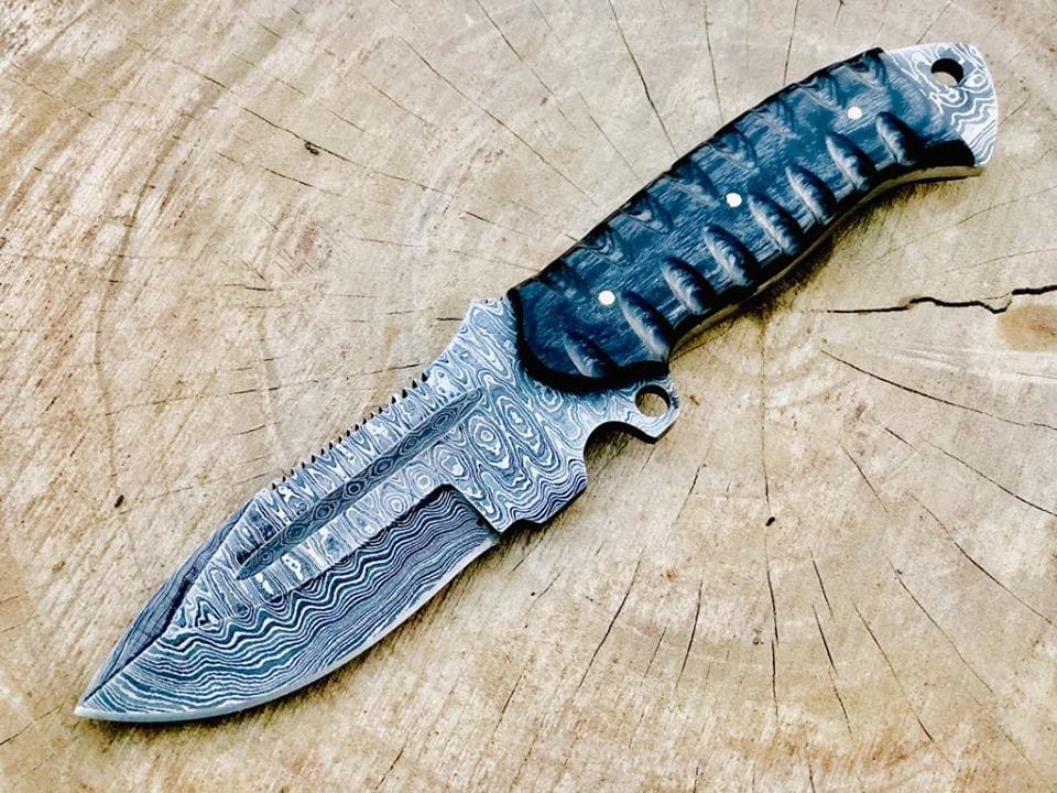 KBS Knives Store Hunting Knife New Custom Handmade Damascus Steel Tactical Hunting Knife